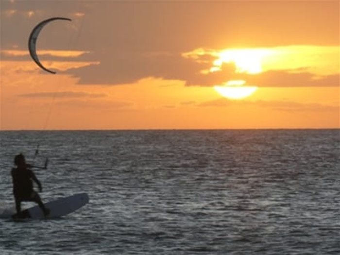 Costa de La Guajira al atardecer